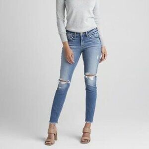 Silver Jeans Women's Skinny Jeans - Light Blue